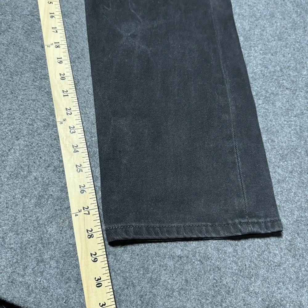 Levi's Jeans Mens 38x30 Black Regular Fit 505 Straight Leg Cowboy American Denim